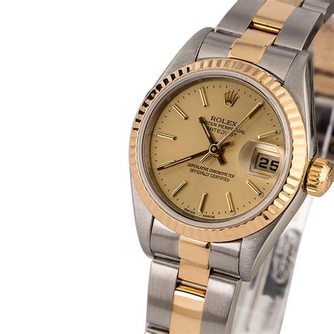 ladies 2 tone rolex watch no date|ladies rolex datejust 1980s watch.